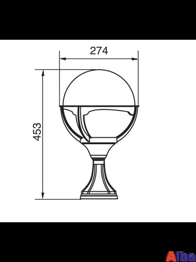 Ландшафтный парковый светильник GENOVA 88104 Bl