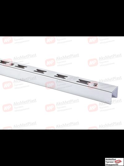 2202 Профиль "П"-образный перфорированный Canalina/Global хром 50х50 L=2400 мм шаг 50 мм W30.5xH23xL2400мм толщина стенки 1.8мм