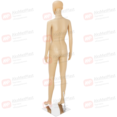 WG1/010 Манекен женский из пластика ростовой 175 см, телесный цвет, на металлической подставке
