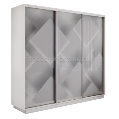 Шкаф-купе Трио-Фото (Квадраты) 1800*450*2200