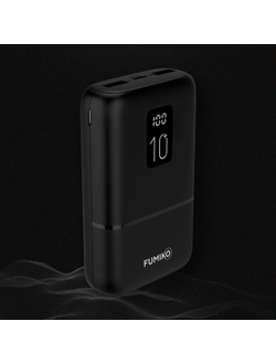 Внешний аккумулятор FUMIKO PB09 10000 мАч черный