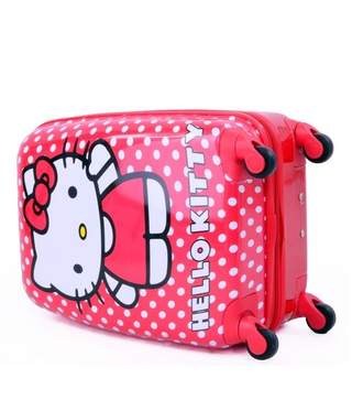 Детский чемодан Hello Kitty (Хеллоу Китти) красный