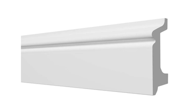 Напольный плинтус Decor-Dizayn DD122, для покраски, влагостойкий, ударопрочный, 2 метра