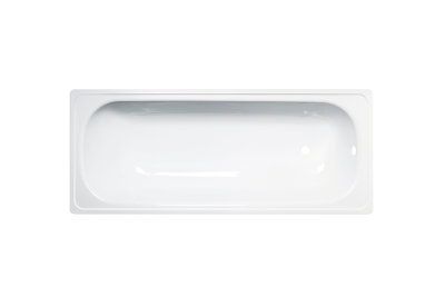 Ванна стальная ВИЗ "ANTIKA" белый, с опорной подставкой с рантом, 160x70x40 см.