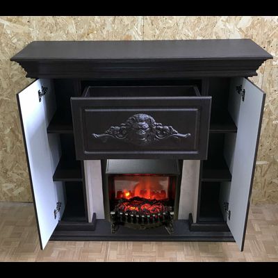 Электрокамин Бостон BL с очагом Fobos