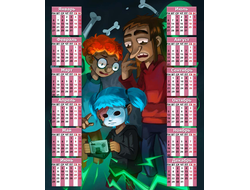 Календарь настенный Sally face №9