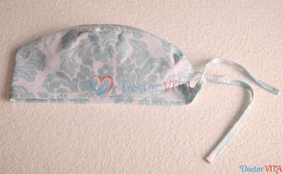 Медицинская шапочка "Голубые блестки"