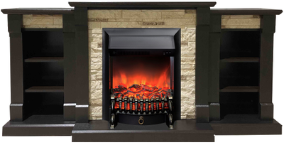 Электрокамин Моника LUX BL M1 с очагом Fobos