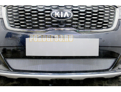 Защита радиатора Kia Sorento Prime 2017- chrome