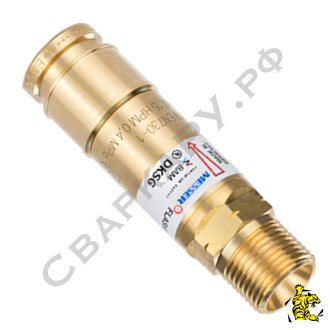 Клапан обратный огнепреградительный ацетилен-пропановый Messer DKSG91 FG G3/8 LH - female FG