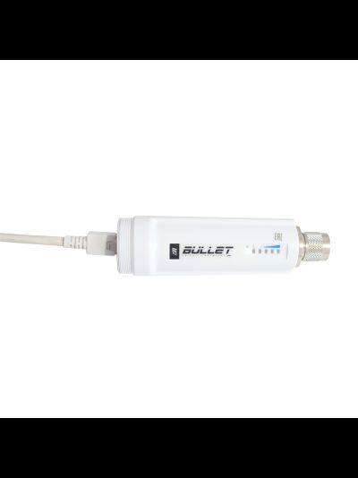 Уличная точка доступа WiFi Ubiquiti Bullet M2 HP (2.4 ГГц, 600 мВт) с питанием POE, без антенны, без БП.