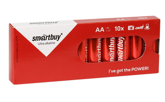 Батарейка алкалиновая АА SmartBuy LR6/10 10 шт box (SBBA-2A10BX)