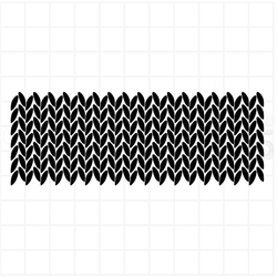 Фоновый штамп с вязаным фоном, лицевая вязка