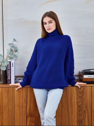 Свитер женский темно-синий