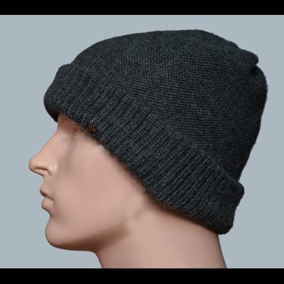 мужская вязаная шапка из альпака Италия Vizio фото