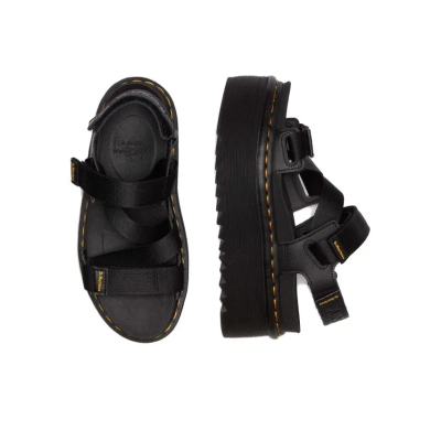 DR. MARTENS KIMBER TOUCH-STRAP PLATFORM SANDALS