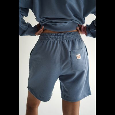 ШОРТЫ УНИСЕКС "ПРИЯТНО" ГОЛУБЫЕ