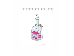 Штора для ванной #11 на День влюблённых, 14 февраля