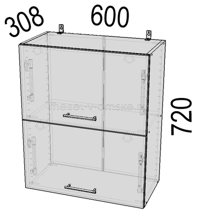 Шкаф кухонный Аляска АГВ-60 (600)