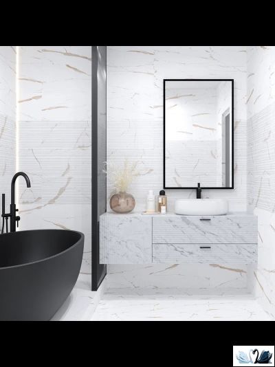 Плитка настенная Eurotile Statuario Gold decor 30 х 60 см 4810839058716 под мрамор