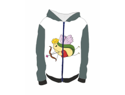 Толстовка 3D с полной запечаткой #2 на День влюблённых, 14 февраля