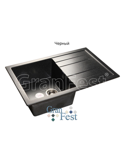 Мойка из искусственного камня GranFest QUADRO GF-Q780L с сифоном в комплекте