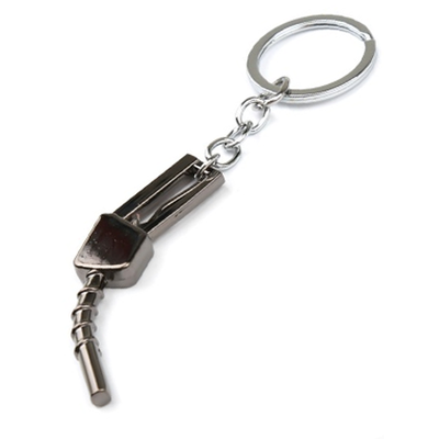 Брелок «Пистолет бензобака» металл, ХРОМ/ТЁМНЫЙ