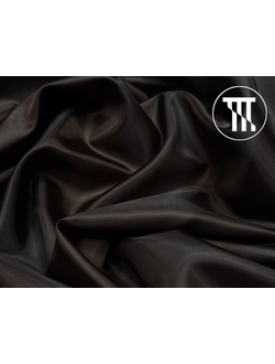 Подкладочная ткань (таффета), цв. Темно-коричневый