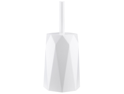 Ерш унитазный с подставкой "ПРИЗМА"  белый