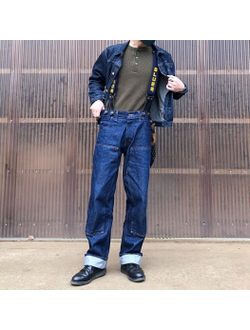 Подтяжки Prison Blues® Y-back (тип Lee) с кожаными петлями