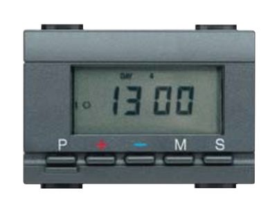 Bticino L4466 Программируемый недельный таймер, 3 модуля, антрацит