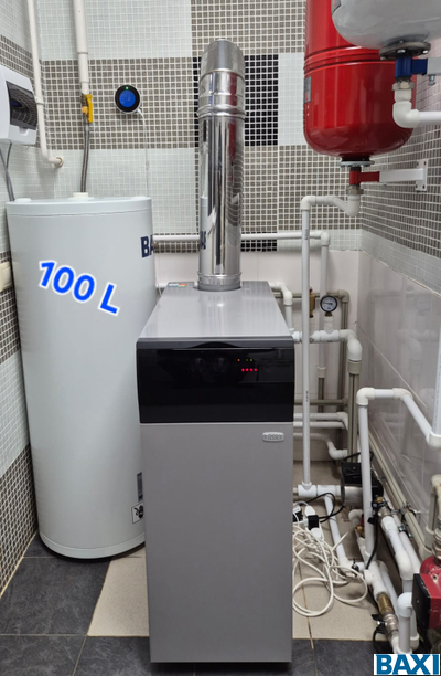 Напольный одноконтурный газовый котел с чугунным теплообменником BAXI SLIM 1.490 iN