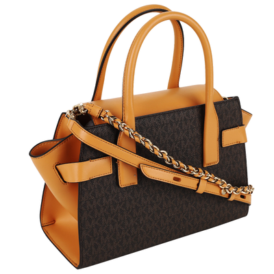 Сумка Майкл Корс Кармен оранжево-коричневая