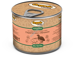 Organic Сhoice 240 г консервы для собак мелк. и сред. пор.  перепелка с яблоком