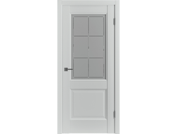 Дверь Эмалекс 2 Steel со стеклом