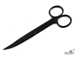 SwetAqua Black Scissors NKI 140 - Ножницы металлические изогнутые, 14 см, черные