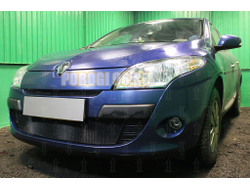 Защита радиатора Renault Megane III 2009-2012 black низ