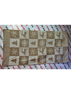 Полотенце махровое "Олени новогодние", арт. 6с102.513ж2, 81*160