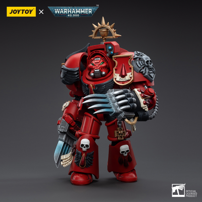 Терминатор Кровавых Ангелов (Warhammer 40k) - КОЛЛЕКЦИОННАЯ ФИГУРКА 1/18 Blood Angels Assault Terminators Brother Tyborel (JT5529) - JOYTOY