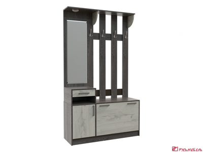 ДИАНА-4 секция 14 вешалка с зеркалом (анкор)