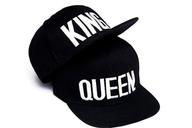 вышивка король и королева на черных снэпбэках