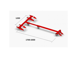 Подкатная Тележка для снегохода 100106Т (223003Т) TM 100106T