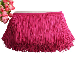 Декоративная бахрома , 15 см. 10 метров, Т-00030, Цвет: Малиновый