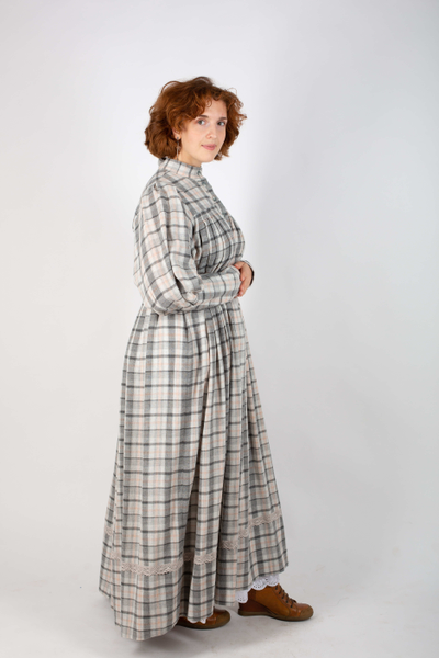 Платье "Поморское" в клетку