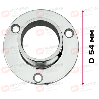 JOK-15B Консоль крепления к плоскости высокое системы Joker-Uno d=25 мм, цвет: хром (фланец высокий)