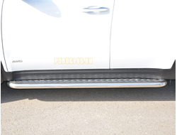 Пороги с накладным листом	d53 для KIA Sportage (2018-2021)