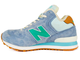 New Balance 574 Высокие сиреневые с зеленым