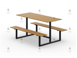 1625 Скамейка парковая металлическая тип-3