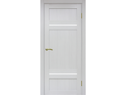 Межкомнатная дверь "Турин-532.12121" ясень серебристый (стекло сатинато)