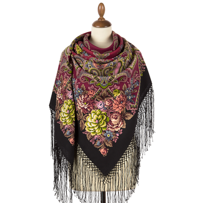 Павловопосадский платок Майя 372-19